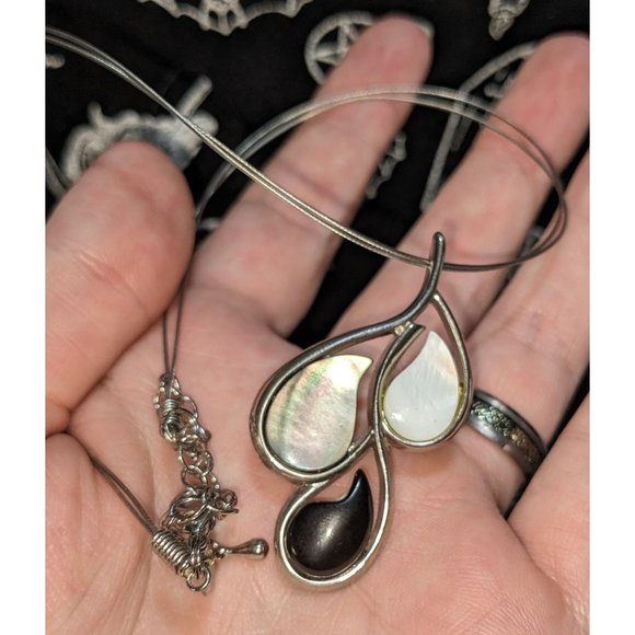 Lia Sophia Shell Teardrop Necklace - Picture 7 of 7